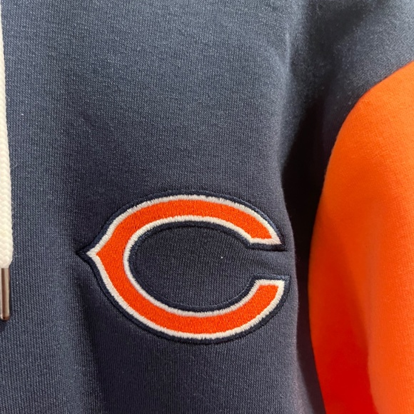 NFL Chicago Bears Hoodie Quarterzip Sweatshirt - Men Small - Picture 5 of 9